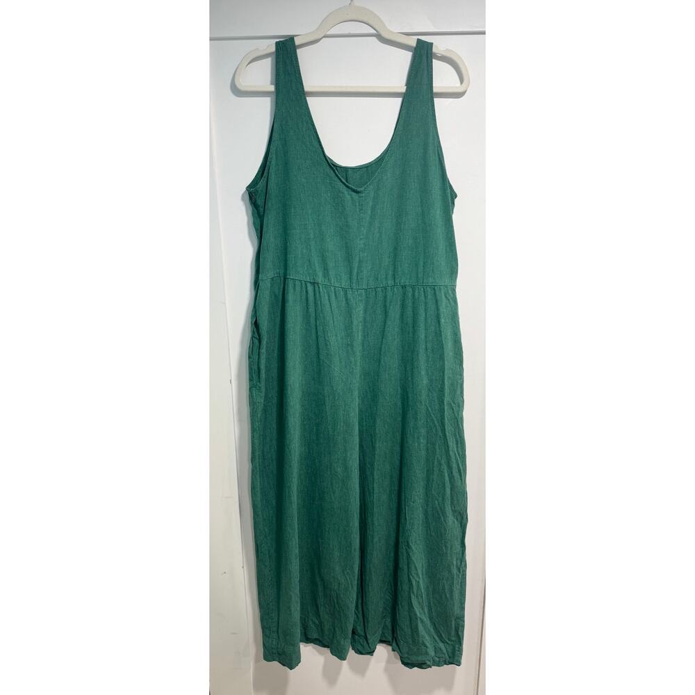 PATAGONIA Garden Island Hemp Blend Wide Leg Cropped Jumpsuit Size L - Picture 4 of 7